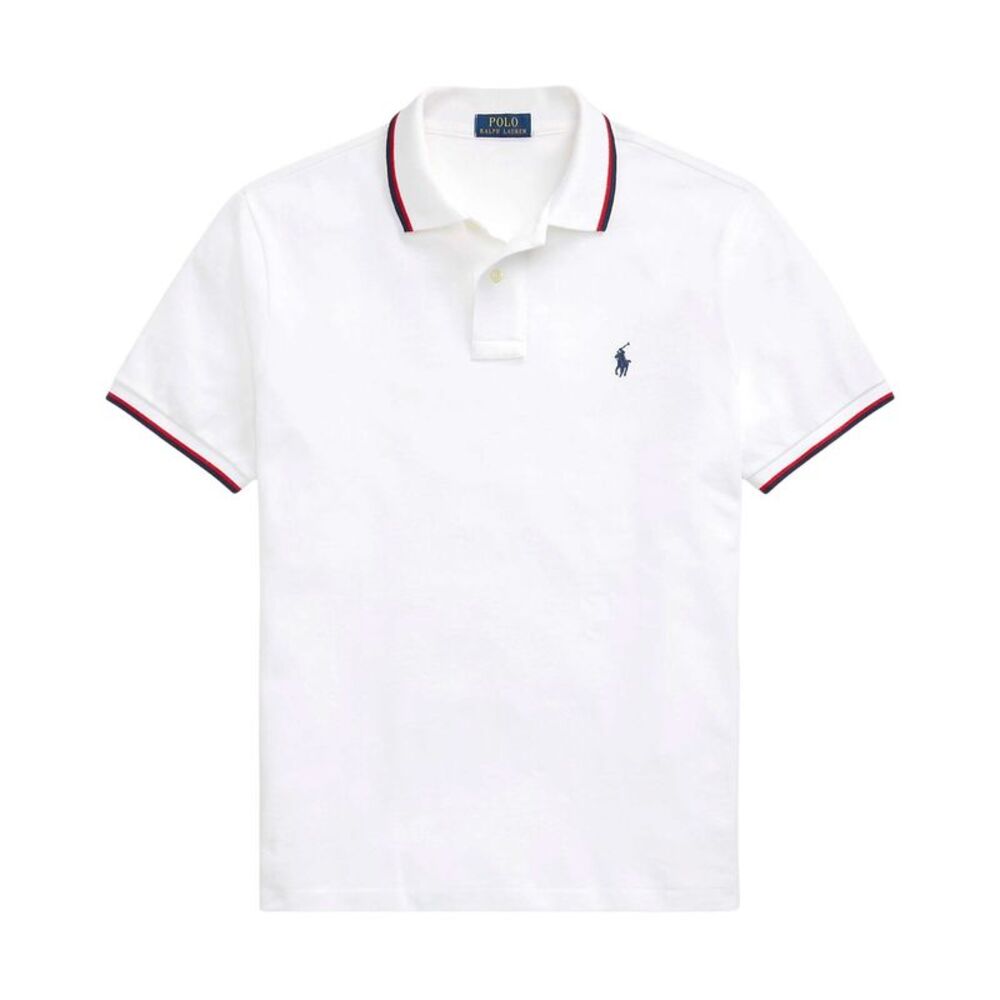 Polo Ralph Lauren Mens Classic Fit Mesh Polo Shirt Small White - NWT